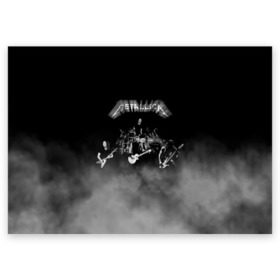 Поздравительная открытка с принтом Группа Metallica в Новосибирске, 100% бумага | плотность бумаги 280 г/м2, матовая, на обратной стороне линовка и место для марки
 | metallica | группа | джеймс хэтфилд | кирк хэмметт | ларс ульрих | метал | металика | металлика | миталика | музыка | роберт трухильо | рок | трэш | трэшметал | хард | хардрок | хеви | хевиметал
