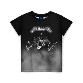 Детская футболка 3D с принтом Группа Metallica в Новосибирске, 100% гипоаллергенный полиэфир | прямой крой, круглый вырез горловины, длина до линии бедер, чуть спущенное плечо, ткань немного тянется | metallica | группа | джеймс хэтфилд | кирк хэмметт | ларс ульрих | метал | металика | металлика | миталика | музыка | роберт трухильо | рок | трэш | трэшметал | хард | хардрок | хеви | хевиметал