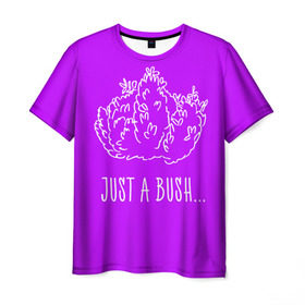 Мужская футболка 3D с принтом Just a Bush в Новосибирске, 100% полиэфир | прямой крой, круглый вырез горловины, длина до линии бедер | Тематика изображения на принте: battle royale | fortnite | батл роял | фортнайт