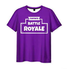 Мужская футболка 3D с принтом Fortnite Battle Royale в Новосибирске, 100% полиэфир | прямой крой, круглый вырез горловины, длина до линии бедер | battle royale | fortnite | батл роял | фортнайт