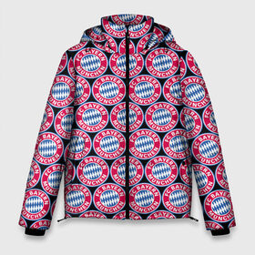 Мужская зимняя куртка 3D с принтом Bayern Munchen в Новосибирске, верх — 100% полиэстер; подкладка — 100% полиэстер; утеплитель — 100% полиэстер | длина ниже бедра, свободный силуэт Оверсайз. Есть воротник-стойка, отстегивающийся капюшон и ветрозащитная планка. 

Боковые карманы с листочкой на кнопках и внутренний карман на молнии. | fc bayern munchen | football | germany | logo | sport | арт | бавария мюнхен | германия | лига | лого | спорт | стикеры | текстура | фк | футбол | футбольный клуб | эмблема
