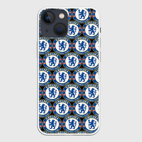 Чехол для iPhone 13 mini с принтом Chelsea в Новосибирске,  |  | chelsea | england | football | logo | london | sport | англия | арт | лига | лого | спорт | стикеры | текстура | фк | футбол | футбольный клуб | челси | эмблема
