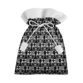 Подарочный 3D мешок с принтом Barcelona Black&White в Новосибирске, 100% полиэстер | Размер: 29*39 см | barcelona | football | logo | spain | sport | арт | барселона | испания | лига | лого | спорт | текстура | фк | футбол | футбольный клуб | эмблема