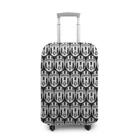 Чехол для чемодана 3D с принтом Juventus Black&White в Новосибирске, 86% полиэфир, 14% спандекс | двустороннее нанесение принта, прорези для ручек и колес | 