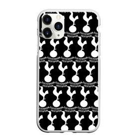 Чехол для iPhone 11 Pro матовый с принтом Tottenham Black&White в Новосибирске, Силикон |  | england | football | logo | sport | tottenham hotspur | англия | арт | лига | лого | спорт | текстура | фк | футбол | футбольный клуб | эмблема