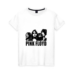 Женская футболка хлопок с принтом Pink Floyd в Новосибирске, 100% хлопок | прямой крой, круглый вырез горловины, длина до линии бедер, слегка спущенное плечо | Тематика изображения на принте: pink floyd | pinkfloyd | арт | артрок | группа | дэвид гилмор | пинк флойд | пинкфлойд | прогрессивный | психоделический | рок | сид барретт | симфонический | спэйс | эйсид | экспериментальный