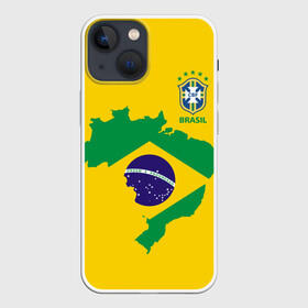 Чехол для iPhone 13 mini с принтом Бразилия, форма в Новосибирске,  |  | brazil | uniform