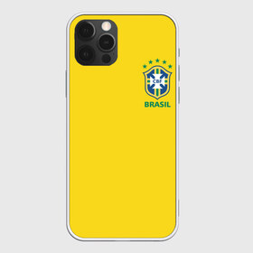 Чехол для iPhone 12 Pro Max с принтом Бразилия форма в Новосибирске, Силикон |  | Тематика изображения на принте: brazil | uniform | бразильская | конфедерация