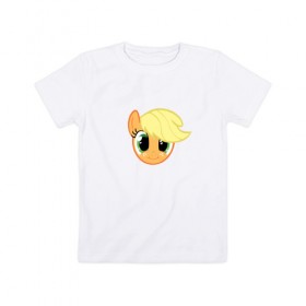 Детская футболка хлопок с принтом My Little Pony в Новосибирске, 100% хлопок | круглый вырез горловины, полуприлегающий силуэт, длина до линии бедер | Тематика изображения на принте: my little pony | арт | игра | лошадь | май литл пони | мультфильм | пони | прикольные