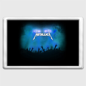 Магнит 45*70 с принтом Metallica в Новосибирске, Пластик | Размер: 78*52 мм; Размер печати: 70*45 | band | metal | metallica | music | rock | атрибутика | группа | метал | музыка | рок