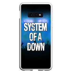 Чехол для Samsung S10E с принтом System of a Down в Новосибирске, Силикон | Область печати: задняя сторона чехла, без боковых панелей | band | metal | music | rock | system of a down | атрибутика | группа | метал | музыка | рок