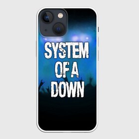 Чехол для iPhone 13 mini с принтом System of a Down в Новосибирске,  |  | band | metal | music | rock | system of a down | атрибутика | группа | метал | музыка | рок