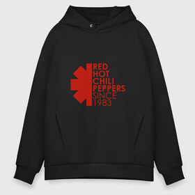 Мужское худи Oversize хлопок с принтом Red Hot Chili Peppers в Новосибирске, френч-терри — 70% хлопок, 30% полиэстер. Мягкий теплый начес внутри —100% хлопок | боковые карманы, эластичные манжеты и нижняя кромка, капюшон на магнитной кнопке | red hot chili peppers | rhcp | альтернативный | группа | джош клингхоффер | красные острые перцы чили | метал | ред хот чили пеперс | рок | рхчп | рэп | фанк | фли | чад смит | энтони кидис