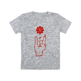 Детская футболка хлопок с принтом Коза Red Hot Chili Peppers в Новосибирске, 100% хлопок | круглый вырез горловины, полуприлегающий силуэт, длина до линии бедер | red hot chili peppers | rhcp | перцы | ред хот чили пепперс | рхчп | рэд