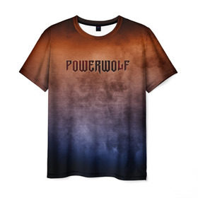 Мужская футболка 3D с принтом Powerwolf в Новосибирске, 100% полиэфир | прямой крой, круглый вырез горловины, длина до линии бедер | band | metal | music | powerwolf | rock | атрибутика | группа | метал | музыка | рок