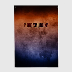 Постер с принтом Powerwolf в Новосибирске, 100% бумага
 | бумага, плотность 150 мг. Матовая, но за счет высокого коэффициента гладкости имеет небольшой блеск и дает на свету блики, но в отличии от глянцевой бумаги не покрыта лаком | band | metal | music | powerwolf | rock | атрибутика | группа | метал | музыка | рок