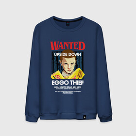 Мужской свитшот хлопок с принтом Wanted: Eggo Thief / 11 в Новосибирске, 100% хлопок |  | 11 | netflix | stranger | things | бобби | браун | милли | нетфликс | одиннадцать