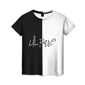 Женская футболка 3D с принтом Lil Peep в Новосибирске, 100% полиэфир ( синтетическое хлопкоподобное полотно) | прямой крой, круглый вырез горловины, длина до линии бедер | awful things | gustav hr | lil peep | густав ор | клауд | клауд рэп | лил | певец | пип | пост эмо | реп | репер | рэп | рэпер | трэп | хип | хип хоп | хипхоп | хоп | эмо | эмо трэп