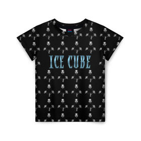 Детская футболка 3D с принтом Ice Cube в Новосибирске, 100% гипоаллергенный полиэфир | прямой крой, круглый вырез горловины, длина до линии бедер, чуть спущенное плечо, ткань немного тянется | hip hop | hiphop | ice cube | mc | n.w.a | rap | айс | гангса | джексон | западное побережье | куб | кубе | кубик льда | кьюб | мс | о ши | оши | реп | репер | речитатив | рэп | рэпер | хип | хипхоп | хоп