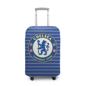Чехол для чемодана 3D с принтом Chelsea FC в Новосибирске, 86% полиэфир, 14% спандекс | двустороннее нанесение принта, прорези для ручек и колес | chelsea | england | football | logo | london | sport | англия | лига | лого | спорт | фк | футбол | футбольный клуб | челси | эмблема