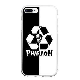 Чехол для iPhone 7Plus/8 Plus матовый с принтом Pharaoh в Новосибирске, Силикон | Область печати: задняя сторона чехла, без боковых панелей | pharaoh | rap | голубин | реп | рэп | фараон | фристайл | хип хоп | хипхоп