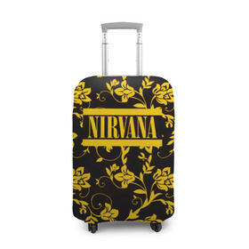 Чехол для чемодана 3D с принтом Nirvana узоры в Новосибирске, 86% полиэфир, 14% спандекс | двустороннее нанесение принта, прорези для ручек и колес | cobain | kurt | nevermino | nirvana | альтернативный | гранж | грол | группа | дональд | кобейн | курт | музыка | надпись | нервана | нирвана | новоселич | певец | рок | смайл | смайлик | солист