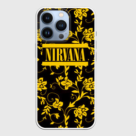 Чехол для iPhone 13 Pro с принтом Nirvana узоры в Новосибирске,  |  | cobain | kurt | nevermino | nirvana | альтернативный | гранж | грол | группа | дональд | кобейн | курт | музыка | надпись | нервана | нирвана | новоселич | певец | рок | смайл | смайлик | солист