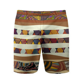 Мужские шорты 3D спортивные с принтом Африканская мозаика в Новосибирске,  |  | afrika | pattern | африка | африканские мотивы | африканские узоры | солнце | узор | этника | южный континент