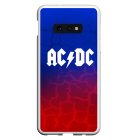 Чехол для Samsung S10E с принтом AC DC angel&devil в Новосибирске, Силикон | Область печати: задняя сторона чехла, без боковых панелей | ac dc | logo | music | pop | rock | usa | альтернатива | америка | металл | музыка | музыкальный | поп | рок