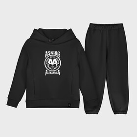 Детский костюм хлопок Oversize с принтом Asking Alexandria в Новосибирске,  |  | aa | alexandria | asking | аа | александрия | аликсандрия | аскен | аскенг | аскин | аскинг | бен брюс | группа | дэнни уорсноп | метал | музыка | пост | рок | хэви | электроникор