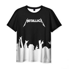 Мужская футболка 3D с принтом Metallica в Новосибирске, 100% полиэфир | прямой крой, круглый вырез горловины, длина до линии бедер | metallica | группа | джеймс хэтфилд | кирк хэмметт | ларс ульрих | метал | металика | металлика | миталика | музыка | роберт трухильо | рок | трэш | трэшметал | хард | хардрок | хеви | хевиметал