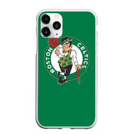 Чехол для iPhone 11 Pro матовый с принтом Boston Celtics в Новосибирске, Силикон |  | Тематика изображения на принте: boston | boston celtics | celtics | nba | баскетбол | бостон | нба | селтикс