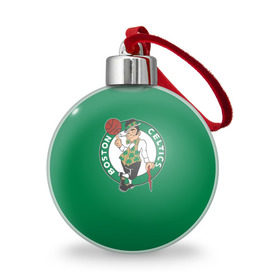 Ёлочный шар с принтом Boston Celtics в Новосибирске, Пластик | Диаметр: 77 мм | Тематика изображения на принте: boston | boston celtics | celtics | nba | баскетбол | бостон | нба | селтикс