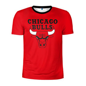 Мужская футболка 3D спортивная с принтом Chicago Bulls в Новосибирске, 100% полиэстер с улучшенными характеристиками | приталенный силуэт, круглая горловина, широкие плечи, сужается к линии бедра | bulls | chicago | chicago bulls | nba | баскетбол | буллз | нба | чикаго буллз