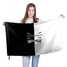 Флаг 3D с принтом Yelawolf в Новосибирске, 100% полиэстер | плотность ткани — 95 г/м2, размер — 67 х 109 см. Принт наносится с одной стороны | 