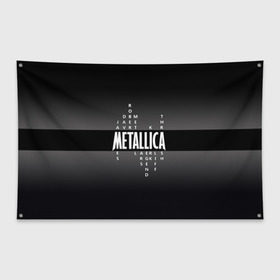 Флаг-баннер с принтом Участники группы Metallica в Новосибирске, 100% полиэстер | размер 67 х 109 см, плотность ткани — 95 г/м2; по краям флага есть четыре люверса для крепления | metallica | группа | джеймс хэтфилд | кирк хэмметт | ларс ульрих | метал | металика | металлика | миталика | музыка | роберт трухильо | рок | трэш | трэшметал | хард | хардрок | хеви | хевиметал