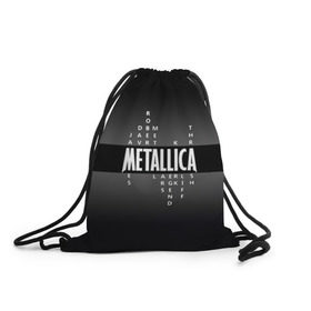 Рюкзак-мешок 3D с принтом Участники группы Metallica в Новосибирске, 100% полиэстер | плотность ткани — 200 г/м2, размер — 35 х 45 см; лямки — толстые шнурки, застежка на шнуровке, без карманов и подкладки | metallica | группа | джеймс хэтфилд | кирк хэмметт | ларс ульрих | метал | металика | металлика | миталика | музыка | роберт трухильо | рок | трэш | трэшметал | хард | хардрок | хеви | хевиметал