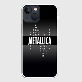 Чехол для iPhone 13 mini с принтом Участники группы Metallica в Новосибирске,  |  | metallica | группа | джеймс хэтфилд | кирк хэмметт | ларс ульрих | метал | металика | металлика | миталика | музыка | роберт трухильо | рок | трэш | трэшметал | хард | хардрок | хеви | хевиметал