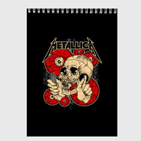 Скетчбук с принтом Metallica в Новосибирске, 100% бумага
 | 48 листов, плотность листов — 100 г/м2, плотность картонной обложки — 250 г/м2. Листы скреплены сверху удобной пружинной спиралью | metallica | группа | джеймс хэтфилд | кирк хэмметт | ларс ульрих | метал | металика | металлика | миталика | музыка | роберт трухильо | рок | трэш | трэшметал | хард | хардрок | хеви | хевиметал