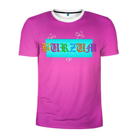 Мужская футболка 3D спортивная с принтом Burzum в Новосибирске, 100% полиэстер с улучшенными характеристиками | приталенный силуэт, круглая горловина, широкие плечи, сужается к линии бедра | band | burzum | fun | logo | metal | music | rock | группа | детский | метал | музыка | прикол | розовый | рок