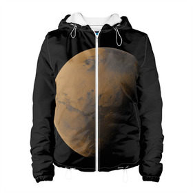 Женская куртка 3D с принтом Марс в Новосибирске, ткань верха — 100% полиэстер, подклад — флис | прямой крой, подол и капюшон оформлены резинкой с фиксаторами, два кармана без застежек по бокам, один большой потайной карман на груди. Карман на груди застегивается на липучку | elon musk | space x | spacex | будущее | вселенная | вулкан | долина | илон маск | космические | космос | красная планета | кратер | маринер | марсиане | марсианин | небес | новый дом | путешествия | роскосмос