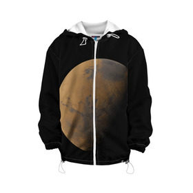 Детская куртка 3D с принтом Марс в Новосибирске, 100% полиэстер | застежка — молния, подол и капюшон оформлены резинкой с фиксаторами, по бокам — два кармана без застежек, один потайной карман на груди, плотность верхнего слоя — 90 г/м2; плотность флисового подклада — 260 г/м2 | elon musk | space x | spacex | будущее | вселенная | вулкан | долина | илон маск | космические | космос | красная планета | кратер | маринер | марсиане | марсианин | небес | новый дом | путешествия | роскосмос