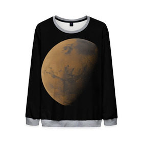 Мужской свитшот 3D с принтом Марс в Новосибирске, 100% полиэстер с мягким внутренним слоем | круглый вырез горловины, мягкая резинка на манжетах и поясе, свободная посадка по фигуре | elon musk | space x | spacex | будущее | вселенная | вулкан | долина | илон маск | космические | космос | красная планета | кратер | маринер | марсиане | марсианин | небес | новый дом | путешествия | роскосмос