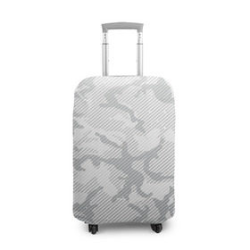 Чехол для чемодана 3D с принтом Lite Camouflage Lines в Новосибирске, 86% полиэфир, 14% спандекс | двустороннее нанесение принта, прорези для ручек и колес | black | camo | camouflage | milk | блэк | брызги | звезда | камо | камуфляж | милк | текстура | узор