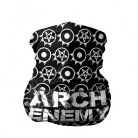 Бандана-труба 3D с принтом Arch Enemy в Новосибирске, 100% полиэстер, ткань с особыми свойствами — Activecool | плотность 150‒180 г/м2; хорошо тянется, но сохраняет форму | arch enemy | арх | архэнеми | арч | арчэнеми | энеми