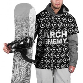 Накидка на куртку 3D с принтом Arch Enemy в Новосибирске, 100% полиэстер |  | arch enemy | арх | архэнеми | арч | арчэнеми | энеми