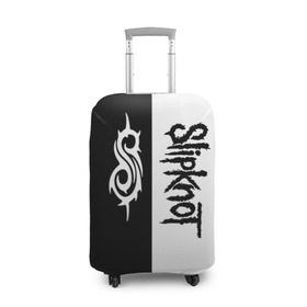Чехол для чемодана 3D с принтом Slipknot в Новосибирске, 86% полиэфир, 14% спандекс | двустороннее нанесение принта, прорези для ручек и колес | slipknot | альтернативный | грув | кори тейлор | крис фен | метал | музыка | ню | рок | слайпкнот | слипкнот | слипнот