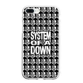 Чехол для iPhone 7Plus/8 Plus матовый с принтом System of a Down в Новосибирске, Силикон | Область печати: задняя сторона чехла, без боковых панелей | soad | soil | system of a down | группа | дав | дарон малакян | джон долмаян | метал | ню | оф | рок | серж танкян | систем | соад | сод | соэд | шаво одаджян | э доун