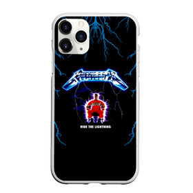 Чехол для iPhone 11 Pro Max матовый с принтом Metallica ride the lightning в Новосибирске, Силикон |  | metallica | группа | джеймс хэтфилд | кирк хэмметт | ларс ульрих | метал | металика | металлика | миталика | музыка | роберт трухильо | рок | трэш | трэшметал | хард | хардрок | хеви | хевиметал