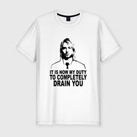 Мужская футболка премиум с принтом Nirvana - Drain You в Новосибирске, 92% хлопок, 8% лайкра | приталенный силуэт, круглый вырез ворота, длина до линии бедра, короткий рукав | 